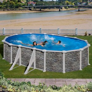 GRE-Pools mit Steinoptik